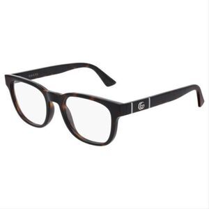 Gucci Rectangular Women's EyeGlasses Havana Frame GG0764O 002